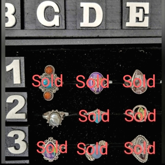 NEW Size 7.5 Genuine Sterling Silver Rings - Picture 5 of 8